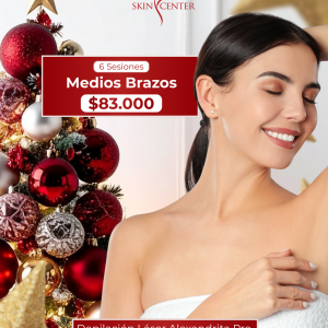 Depilación Láser - 6 Sesiones de Medios Brazos