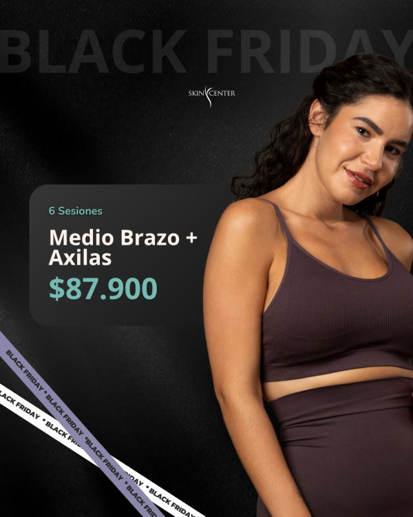 Depilación Láser - 6 Sesiones de Medios Brazos + Axilas