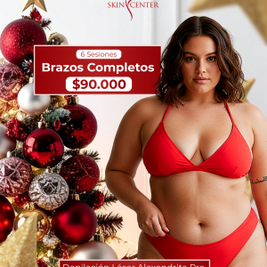 Depilación Láser - 6 Sesiones de Brazos Completos