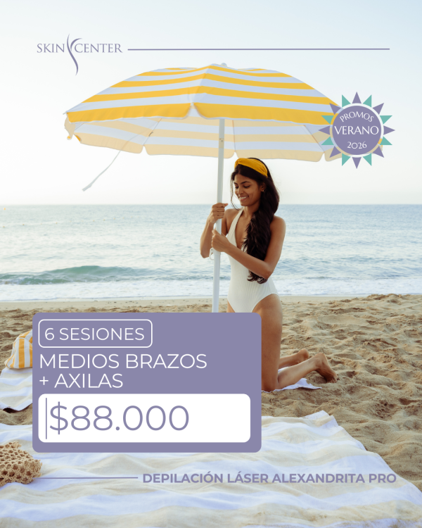 Depilación Láser - 6 Sesiones de Medios Brazos + Axilas