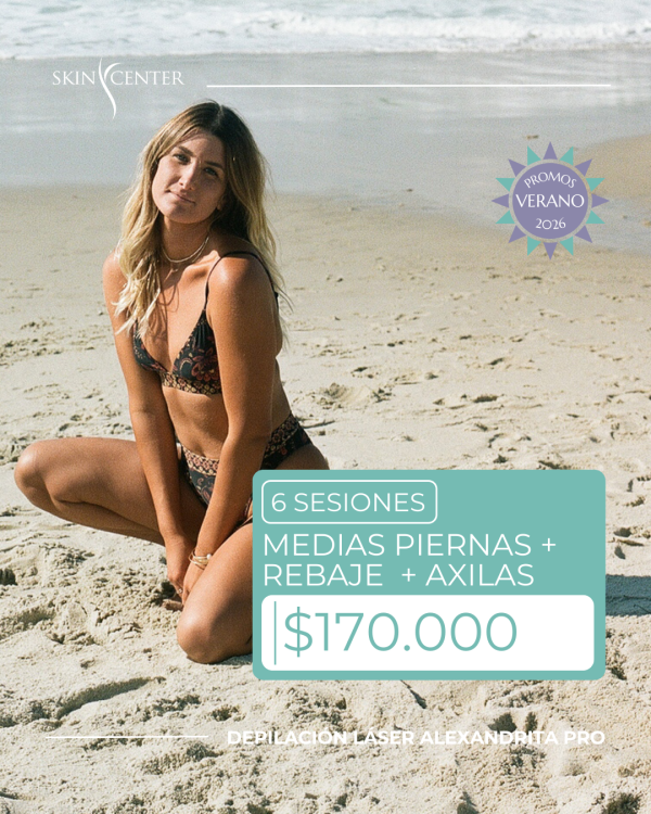 Depilación Láser - 6 Sesiones de Medias Piernas + Rebaje a Elección + Axilas