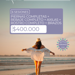 Depilación Láser - 6 Sesiones de Piernas Completas + Rebaje Completo + Axilas + Rostro Completo + Brazos Completos