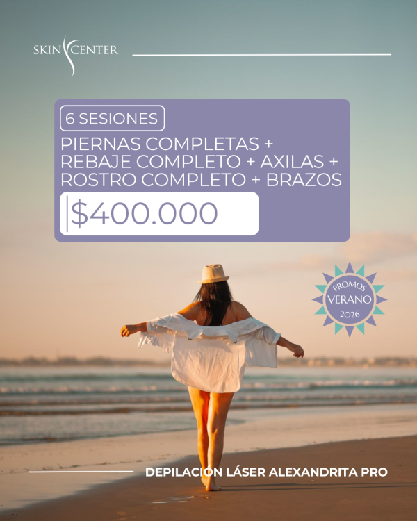 Depilación Láser - 6 Sesiones de Piernas Completas + Rebaje Completo + Axilas + Rostro Completo + Brazos Completos