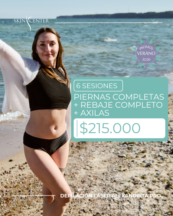Depilación Láser - 6 Sesiones Piernas Completas + Rebaje a Elección + Axilas