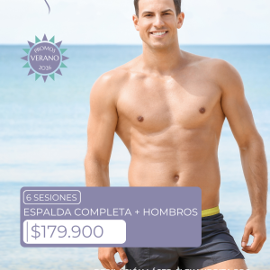 Depilación Láser - 6 Sesiones de Espalda Completa + Hombros