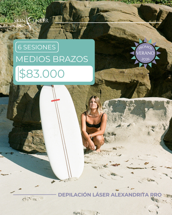 Depilación Láser - 6 Sesiones de Medios Brazos
