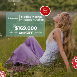 Depilación Láser - 6 Sesiones de Medias Piernas + Rebaje a Elección + Axilas