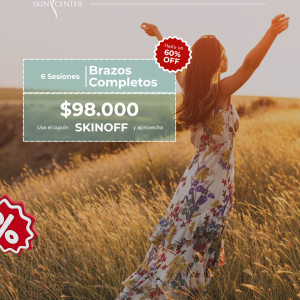 Depilación Láser - 6 Sesiones de Brazos Completos