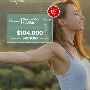 Depilación Láser - 6 Sesiones de Brazos Completos + Axilas