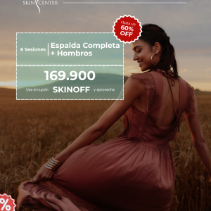 Depilación Láser - 6 Sesiones de Espalda Completa + Hombros