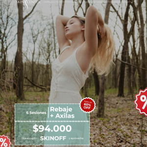 Depilación Láser - 6 Sesiones Rebaje a Elección + Axilas