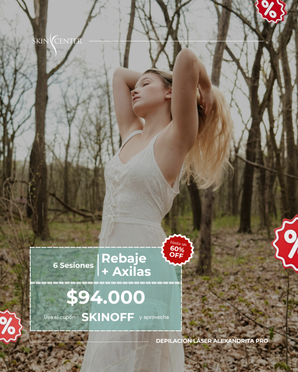 Depilación Láser - 6 Sesiones Rebaje a Elección + Axilas