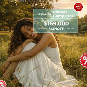 Depilación Láser - 6 Sesiones de Piernas Completas