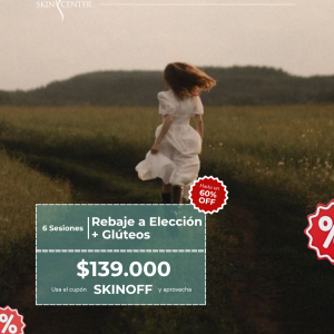 Depilación Láser - 6 Sesiones Rebaje a Elección + Glúteos