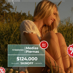 Depilación Láser - 6 Sesiones de Medias Piernas