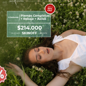 Depilación Láser - 6 Sesiones Piernas Completas + Rebaje a Elección + Axilas