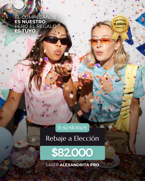 Depilación Láser - 6 Sesiones de Rebaje Completo