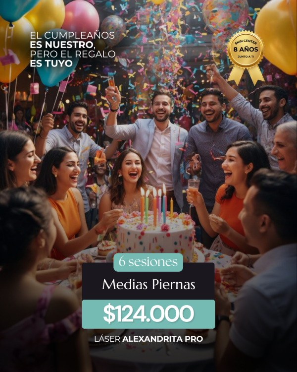 Depilación Láser - 6 Sesiones de Medias Piernas