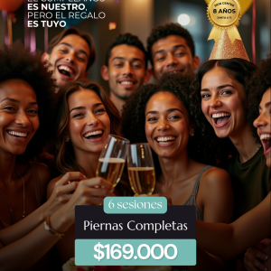 485 Depilación Láser - 6 Sesiones de Piernas Completas