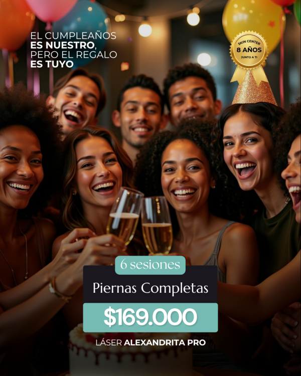 Depilación Láser - 6 Sesiones de Piernas Completas