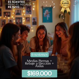 Depilación Láser - 6 Sesiones de Medias Piernas + Rebaje a Elección + Axilas