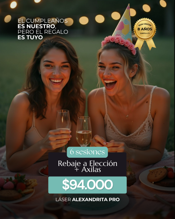Depilación Láser - 6 Sesiones Rebaje a Elección + Axilas