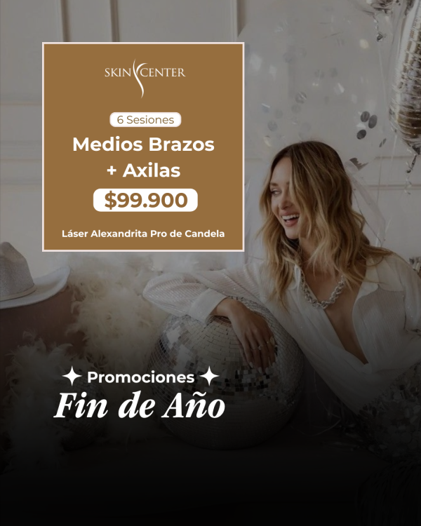 Depilación Láser - 6 Sesiones de Medios Brazos + Axilas