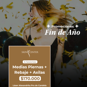 Depilación Láser - 6 Sesiones de Medias Piernas + Rebaje a Elección + Axilas