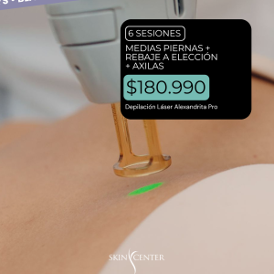 Depilación Láser - 6 Sesiones de Medias Piernas + Rebaje a Elección + Axilas