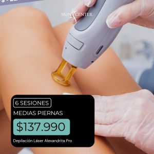 Depilación Láser - 6 Sesiones de Medias Piernas