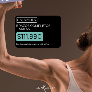 Depilación Láser - 6 Sesiones de Brazos Completos + Axilas