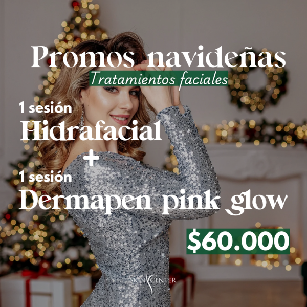 1 Sesión de Hidrafacial + 1 Sesión de Dermapen con Pink Glow