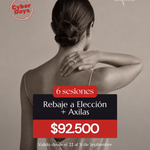 Depilación Láser - 6 Sesiones Rebaje a Elección + Axilas