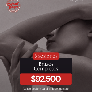 12 Depilación Láser - 6 Sesiones de Brazos Completos