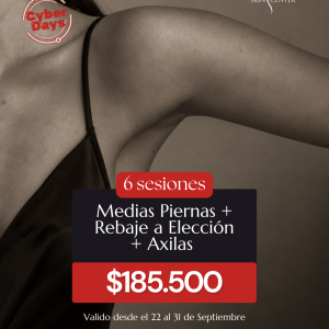 Depilación Láser - 6 Sesiones de Medias Piernas + Rebaje a Elección + Axilas