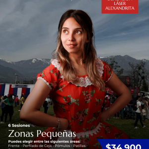 475 Depilación Láser - 6 Sesiones de Zonas Pequeñas