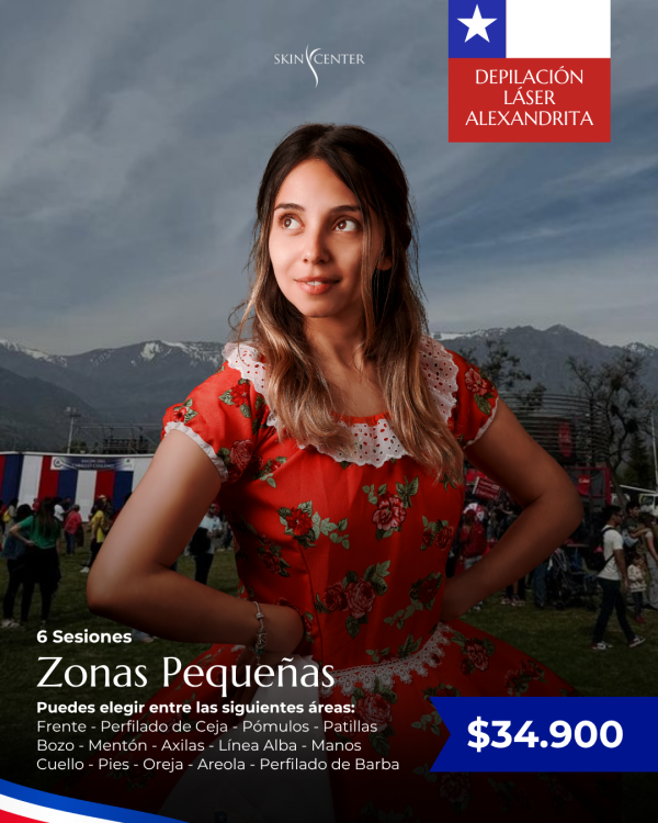 Depilación Láser - 6 Sesiones de Zonas Pequeñas