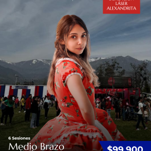483 Depilación Láser - 6 Sesiones de Medios Brazos + Axilas